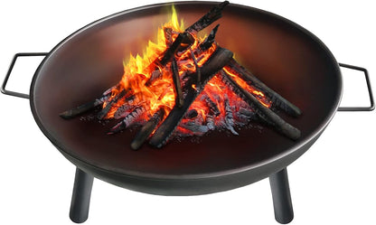 Feuerschale aus Metall Ø 58 cm – Feuerstelle für Garten & Terrasse